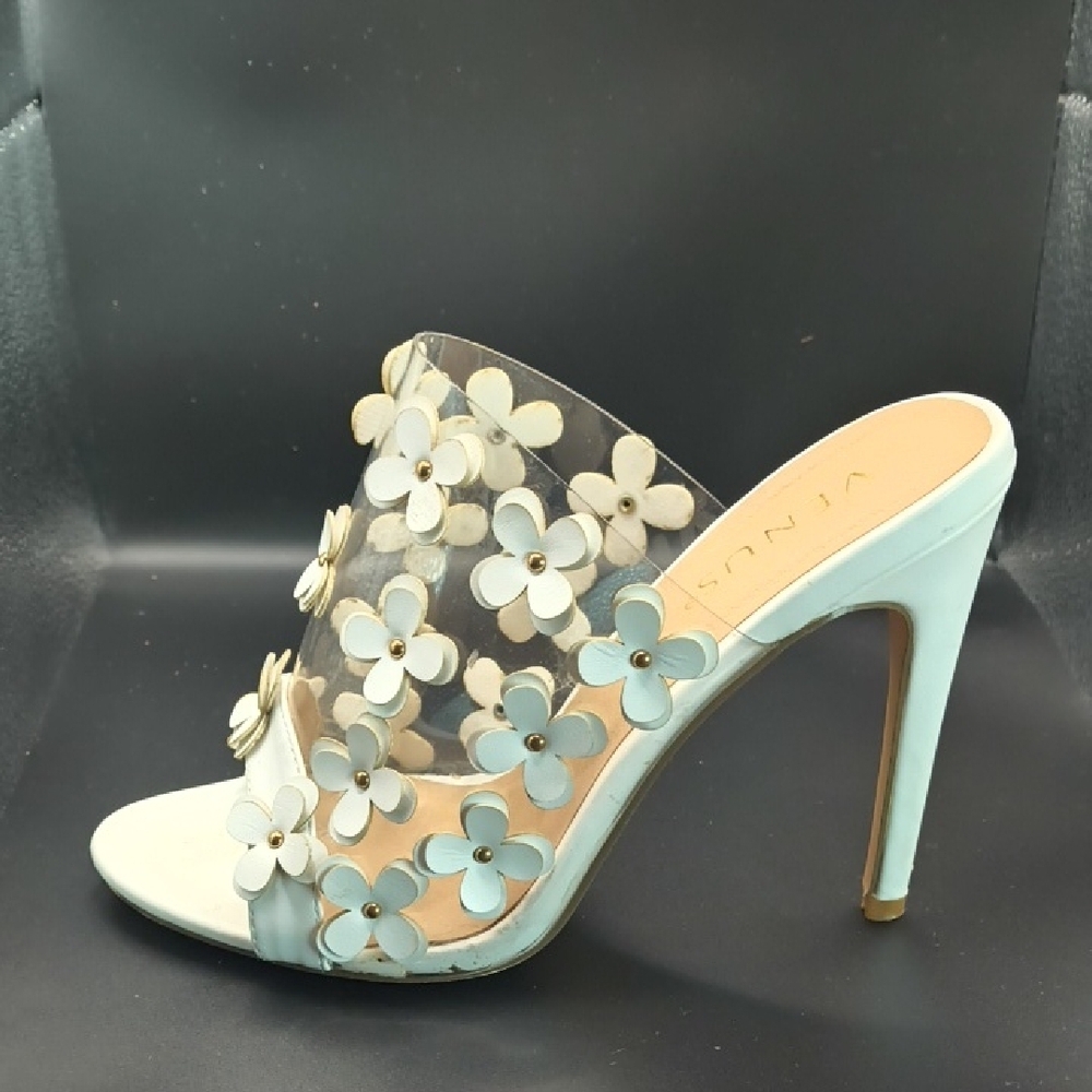 VENUS White Floral Women's With Box- Heels Size 8 - Picture 7 of 15